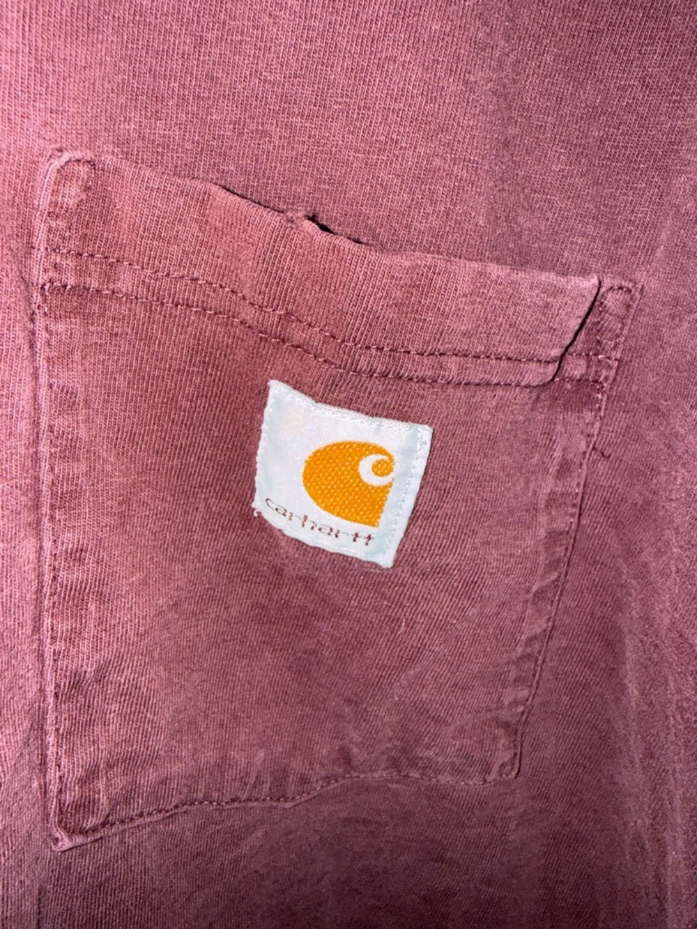 Carhartt Long Sleeve Pocket Tee - Dusty Rose - Picture 3 of 5